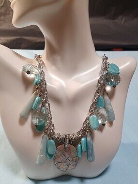 Luscious Light Blue "Colors of the Caribbean" Necklace